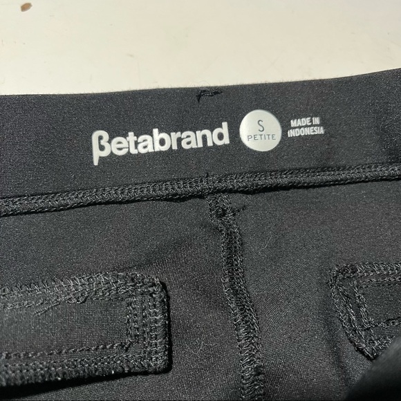 Betabrand Black Straight Leg 2 Pocket Dress Yoga Pants Size S Small Petite. - Picture 6 of 6